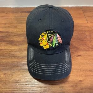 Chicago Blackhawks NHL 47 Brand Hat Size Medium Cap Black Est. 1926